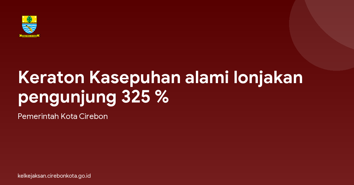 Keraton Kasepuhan alami lonjakan pengunjung 325 %