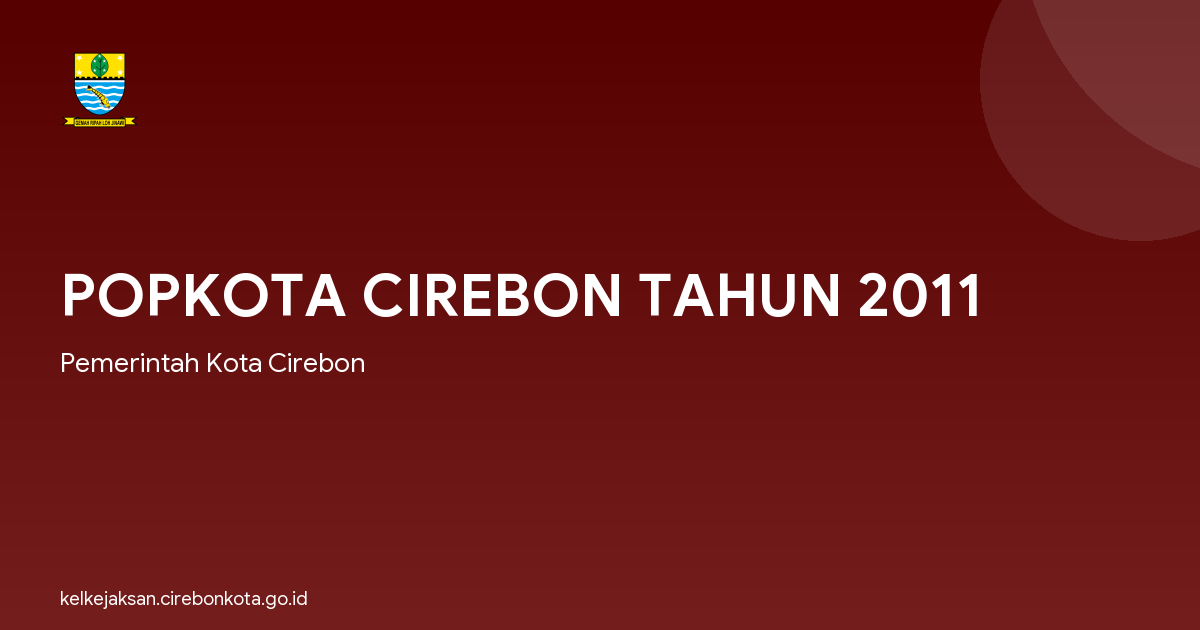 POPKOTA CIREBON TAHUN 2011