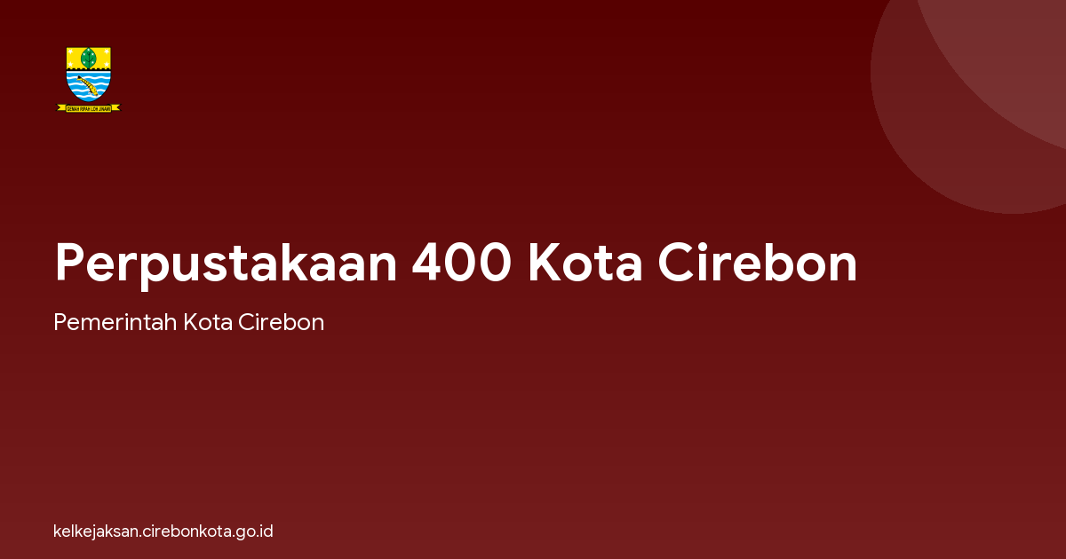 Perpustakaan 400 Kota Cirebon