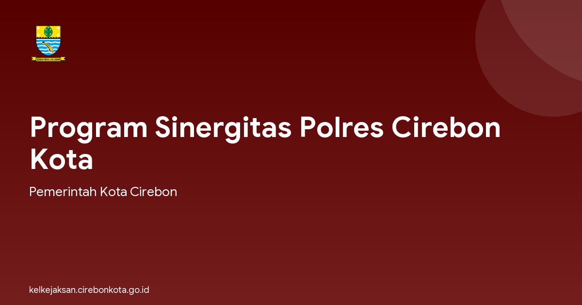 Program Sinergitas Polres Cirebon Kota